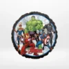 Avengers balloon with colourful superhero-themed design from Cake Shop Birmingham.