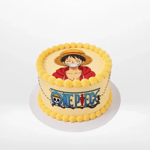 Birthday Cake One Piece with edible print and buttercream piping from Cake Shop Birmingham.