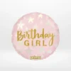 Birthday Girl balloon with colourful celebratory design from Cake Shop Walsall.