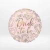 Bride to be balloon with elegant celebratory styling prepared for bridal parties in Solihull.