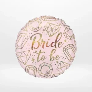 Bride to be balloon with elegant celebratory styling prepared for bridal parties in Solihull.
