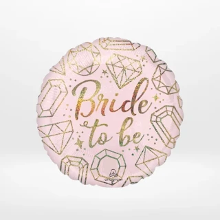 Bride to be balloon with elegant celebratory styling prepared for bridal parties in Solihull.