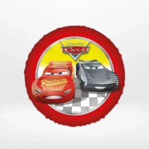 Lightning McQueen balloon with colourful Cars-themed design from Cake Shop Birmingham.