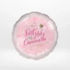 Communion pink balloon with elegant religious styling prepared in Birmingham.