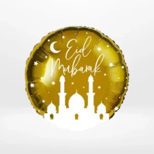 Eid Mubarak balloon with elegant festive design from Cake Shop Wolverhampton.