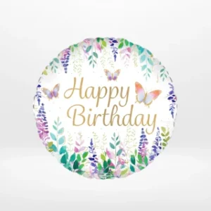 Flower balloon with elegant floral-themed design from Cake Shop Birmingham.