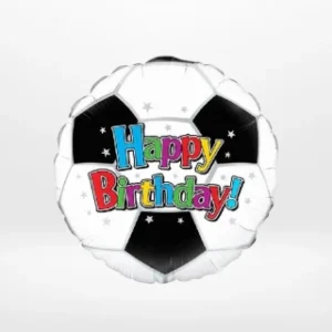 Football balloon with sporty football-themed design from Cake Shop Birmingham.