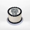 Funny graduation cake with humorous message, graduation cap, and diploma from Cake Shop Birmingham.
