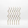 Gold curly candles for celebration cakes from Cake Shop Birmingham.