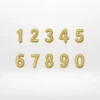 Gold cake candles for elegant celebration cakes.