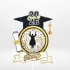Premium graduation cake topper with shaker design and glitter from Cake Shop Birmingham.