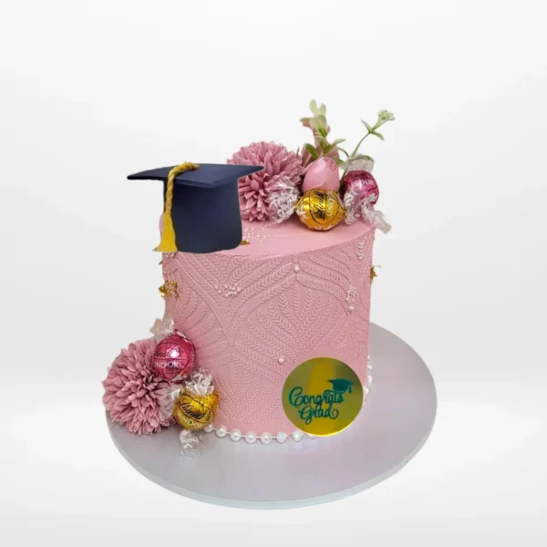 Personalised graduation cakes near me with cap and diploma from Cake Shop Dudley.
