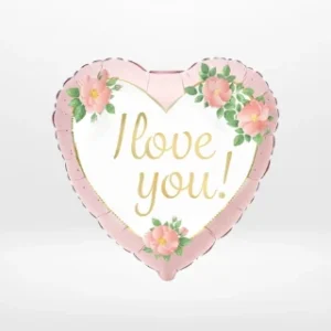 I love you balloon with romantic design and elegant styling prepared in Birmingham.