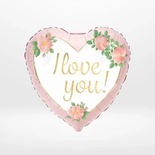 I love you balloon with romantic design and elegant styling prepared in Birmingham.
