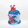 Morphle birthday cake with colourful character decorations from Cake Shop Walsall.