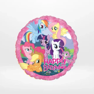 My Little Pony balloon with colourful character-themed design prepared in Birmingham.