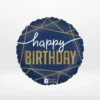 Happy birthday balloon for him with stylish celebratory design prepared in Birmingham.
