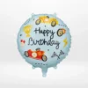 Race car balloons with colourful racing-themed design from Cake Shop Birmingham.