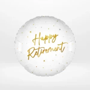 Retirement balloons with celebratory design and milestone messaging prepared in Birmingham.