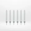 Short silver candles for celebration cakes from Cake Shop Walsall.