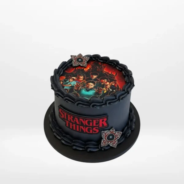 Stranger Things cake with edible and non-edible prints from Cake Shop Walsall.