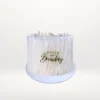 Trending cake with modern decorative styling and smooth buttercream finish handcrafted in Birmingham.