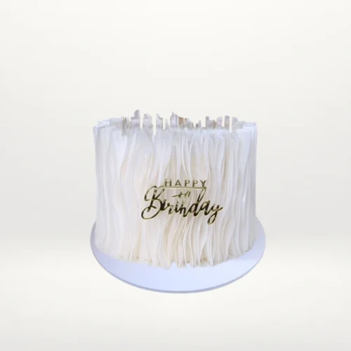 Trending cake with modern decorative styling and smooth buttercream finish handcrafted in Birmingham.