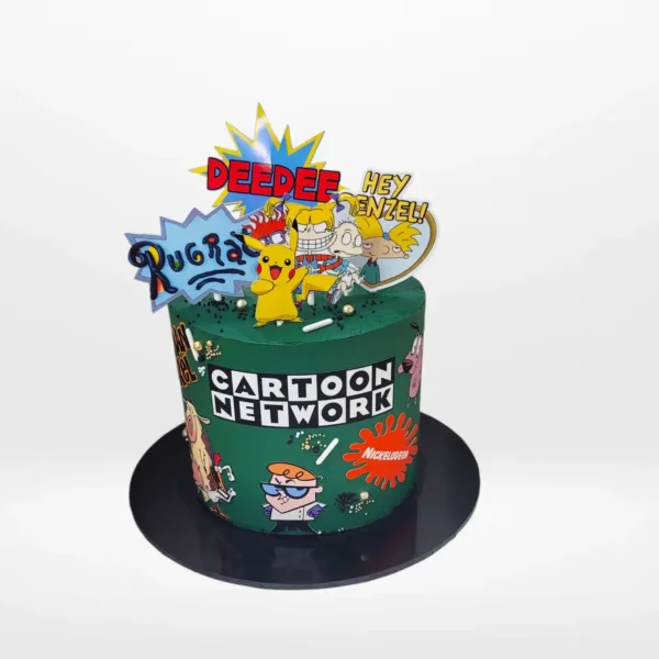 Cartoon Network Cake with edible print and 3D character toppers from Cake Shop Birmingham