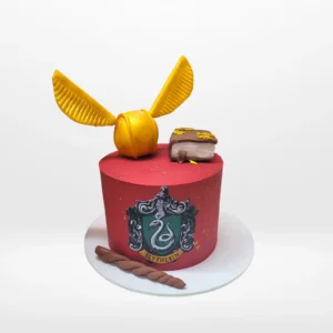 Slytherin Cake with Harry Potter inspired decorations from Cake Shop Birmingham